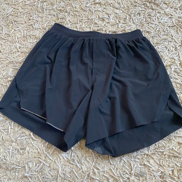 lululemon athletica Pants - Lululemon Athletica Black Mid-rise Track That Shorts, 5", Medium